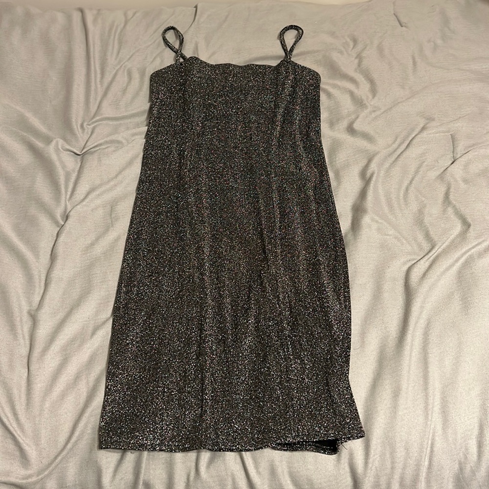 Forever 21 Glitter Black Dress